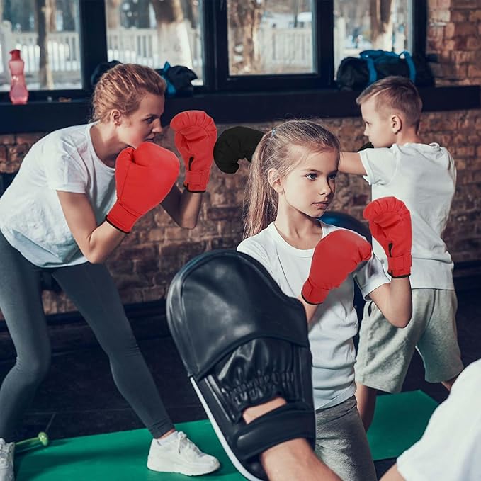 2 Pairs Boxing Gloves for Beginners & Kids, Boxing Training Gloves Suitable for Men & Women, Lightweight Shockproof Gloves for Training & Practice
