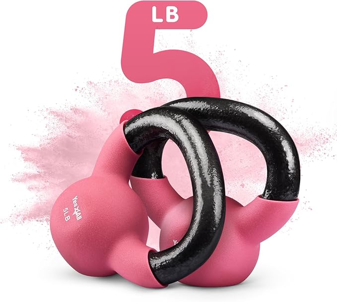 Yes4All Kettlebells 5lbs-65lbs & Kettlebell Sets Adjustable Weights, Kettlebell for Weight Training, Home Workout Equipment with Secure Grip for High Rep, Exercise Equipment