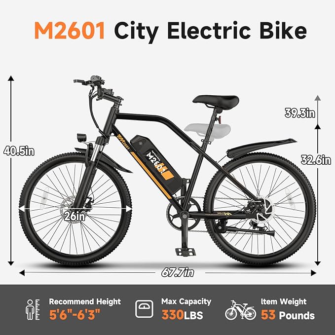 Folding Electric Bike for Adults - 750W Motor Ebikes, Adjustable Seat Electric Bike, 3 Riding Modes, Dual Suspension E-Bike for Commuting & Leisure Rides