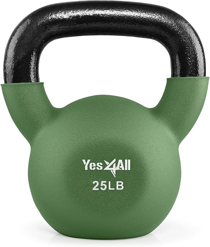 Yes4All Kettlebells 5lbs-65lbs & Kettlebell Sets Adjustable Weights, Kettlebell for Weight Training, Home Workout Equipment with Secure Grip for High Rep, Exercise Equipment