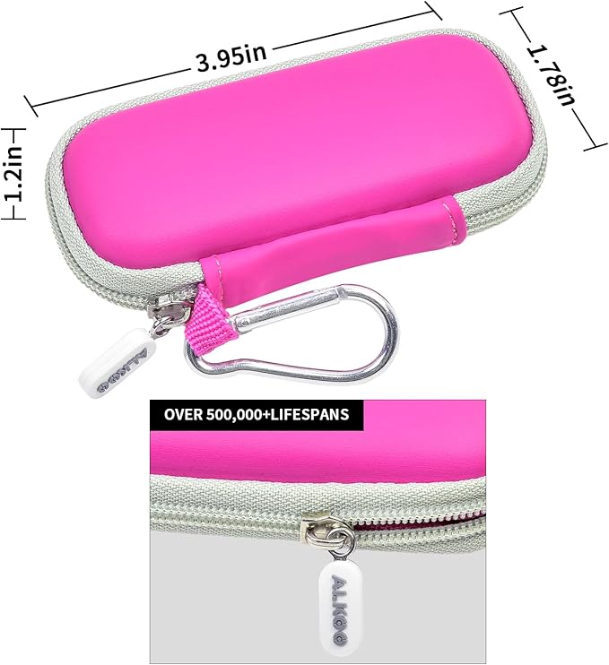 Heart Monitor Case Compatible with AliveCor Kardia Mobile ECG/for KardiaMobile 6L for Apple and Android Device - CASE ONLY (Rose Red)