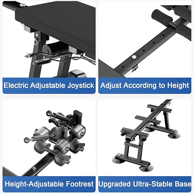 Fitness Full Body Traction Bed, Massage Cervical Traction Bench & Lumbar Traction Bed, Lumbar Decompression Table, Alternative Inversion Traction Table