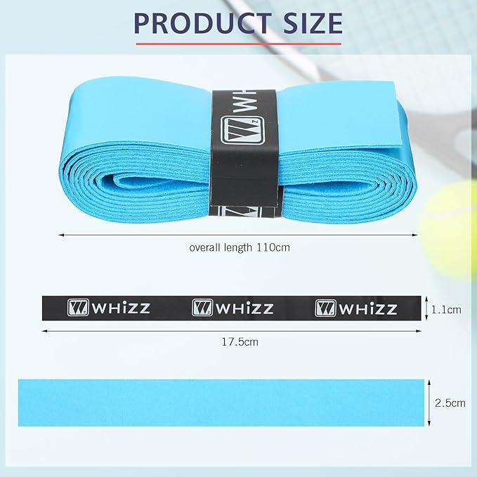 Jerify 24 Pieces Tennis Racket Grip Tape, Precut Badminton Racket Overgrips Tape with Velvety Comfort for Anti Slip and Absorbent Grip