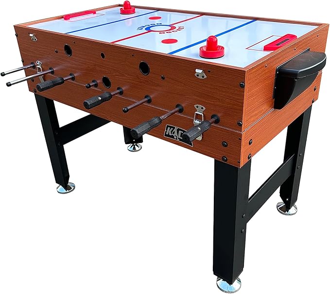 KICK Trio 48″ 3-in-1 Multi Game Table - Combo Game Table Set - Billiards, Air-Hockey, and Foosball for Home, Game Room, Friends and Family!