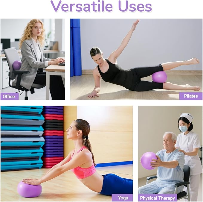 TOPZGLEEY Pilates Ring Set โ 14" Anti-Deformation Magic Circle with Padded Handles, Mini Ball, 5 Resistance Bands, Guide, Pilates Equipment for Home Workout