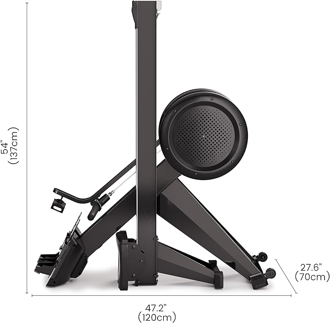 YOSUDA Air Magnetic Rowing Machine for Home, Dual Air & Magnetic Resistance with 8-Level, Smart APP, Rotatable Device Holder, Ergonomic Seat, and Easy Storage