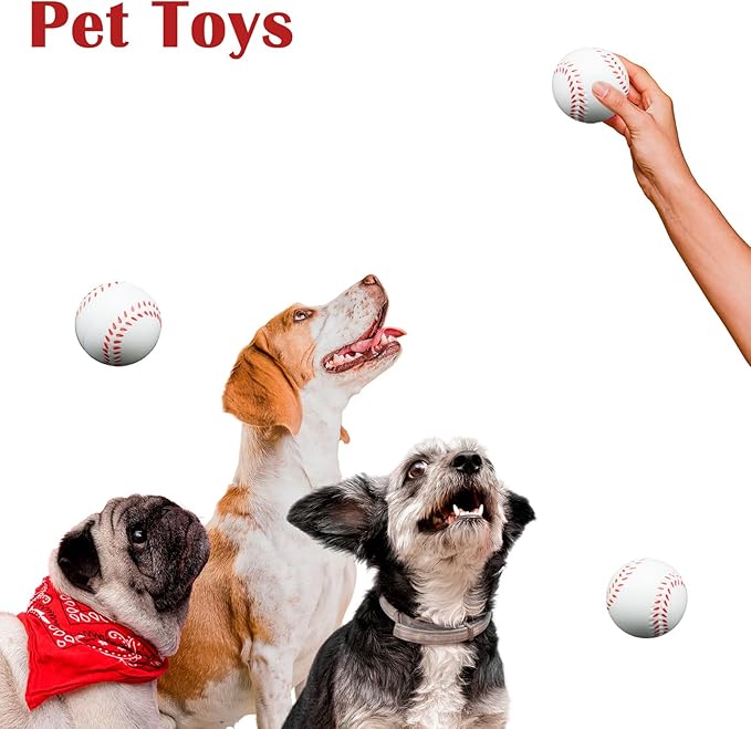 60 Pcs Baseball Stress Ball, 2.5 Inch Mini Squeeze Foam Baseball Bulk, Baseball Squishy Balls for Kids, Relaxable Sports Ball for Themed Party Favors, Decoration, Anxiety Relief