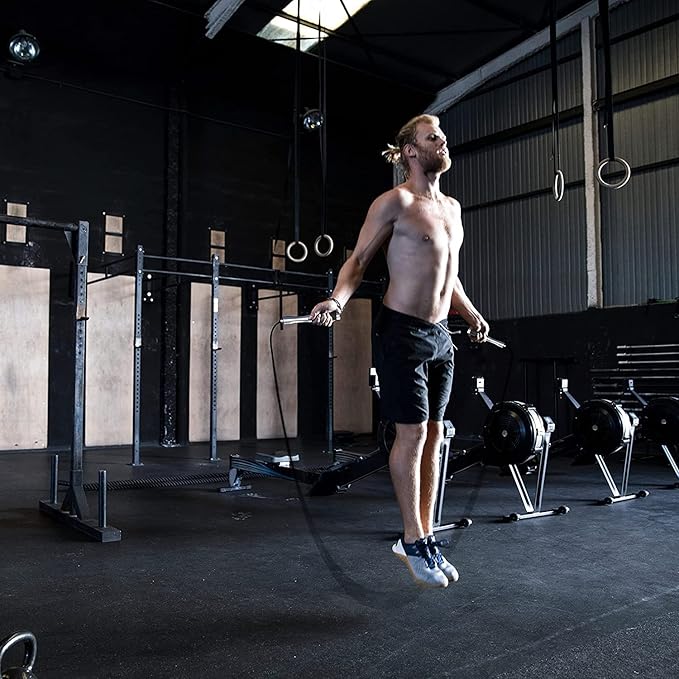 ๐๐ฉ๐๐๐ ๐๐ฎ๐ฆ๐ฉ ๐๐จ๐ฉ๐ ๐๐จ๐ซ ๐
๐ข๐ญ๐ง๐๐ฌ๐ฌ - Skipping Rope for Women Men Exercise with Adjustable Length Jumping Rope and Alloy & Silicone Handles Suitable for Workout Boxing Home Gym