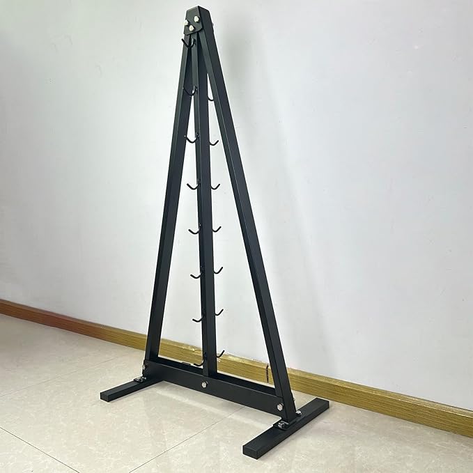 Lat Pull Down Bar Gym Accessory Rack, Lat Pulldown Attachments Cable Attachment Storage Rack for Mag Grip - Home Gym Fitness Heavy Duty A-Frame Stand