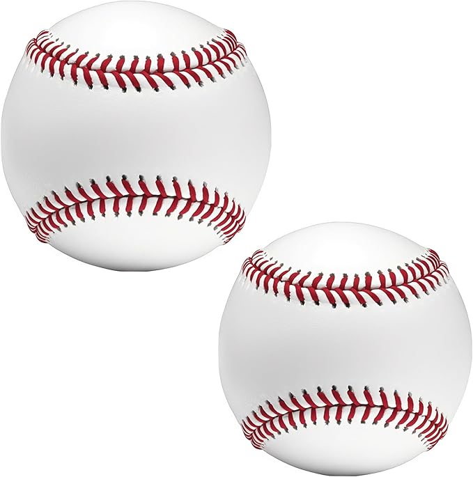 Tballs Training Baseballs Sponge Rubber Core, Reduced Impact Safety Baseballs, Unmarked Tee Ball Practice Baseball for League Play, Pitching, Hitting, Fielding, Autograph, Gifts