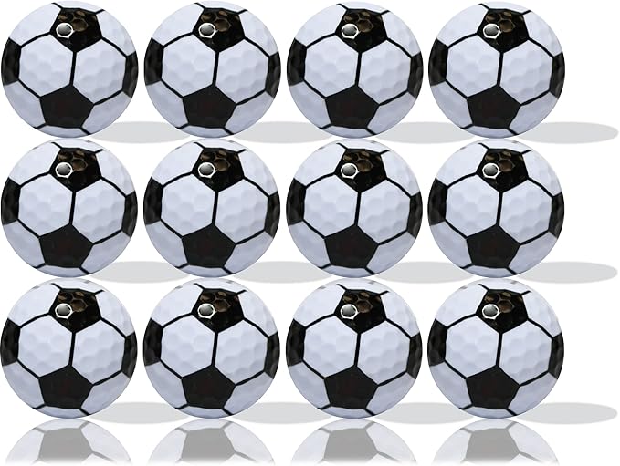 12-Pack Soccer Ball Golf Balls: Score on The Green with Style!
