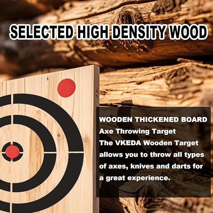 Axe Throwing Wooden Target with Handles (Axe Target)