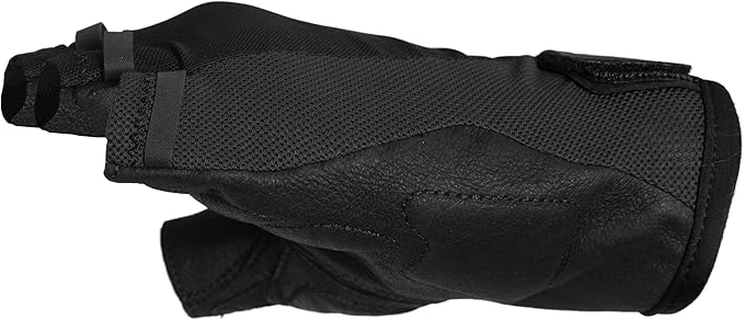 Superset Leather Workout Gloves for Weight-Lifting (Padded) Perfect for Gym Training (Breathable) Black