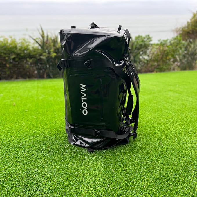 Malo'o Airtight Waterproof Adventure Duffle - Ideal for Kayaking, Camping, Beach, Fishing, Boating, Hiking - Water-Tight Zipper