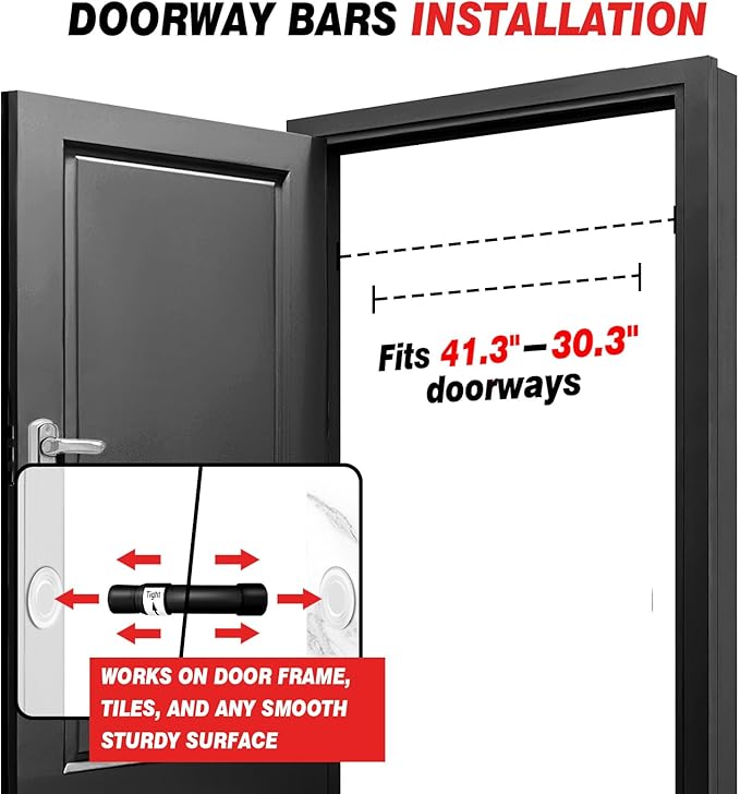 Doorway Punching Bag Double End Bag for Boxing, No Wall Installation Boxing Training Set with Bungee Cords, Double End Punching Ball Striking Equipment for Training at Home & Gym