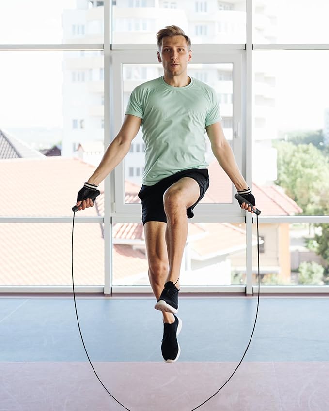 nonogo Cordless Jump Rope with Counter for Fitness - Adjustable Smart Skipping Rope For Men Women Kids Outdoor Speed Boxing Crossfit Workout Exercise Cardio