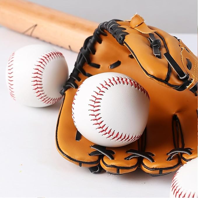 Tballs Training Baseballs Sponge Rubber Core, Reduced Impact Safety Baseballs, Unmarked Tee Ball Practice Baseball for League Play, Pitching, Hitting, Fielding, Autograph, Gifts
