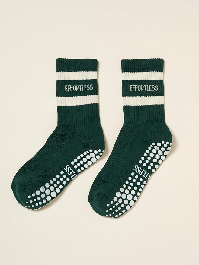 Crew Half Calf Grip Socks, Cutest Fruits Pilates Socks, Ruffle socks, Non-Slip, Barre Yoga Fitness