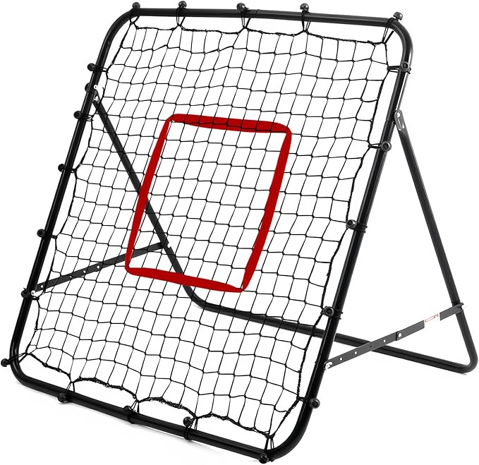 Soccer Rebounder Net - Portable Bounce Back Trainer for Soccer, Baseball, Softball & Lacrosse | Adjustable Practice Target Pitchback Net for Backyard Training Equipment Gift for Kids & Adults