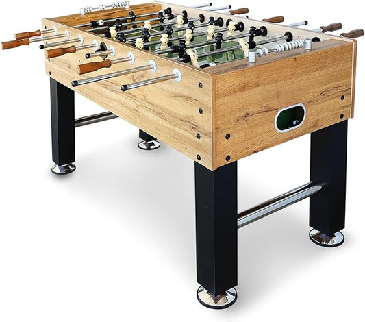 Seydrey 55-Inch Competition Foosball Table, Black, with Chrome-Plated Steel Rods