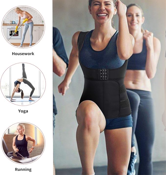 Eleady Best Neoprene Waist Trainer Corset Sweat Vest Weight Loss Body Shaper Workout Tank Tops Women