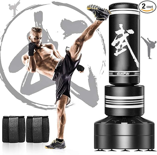GIKPAL Freestanding Punching Bag with Boxing Gloves, Heavy Boxing Bag with Stand for Adult, Kickboxing Bag for MMA Martial Arts Boxing Traning