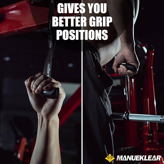 MOST Neutral Grip Pull Up Handles for Home Gym Workout, Ergonomic Pull Up Grips with Non-Slip for T-bar Row