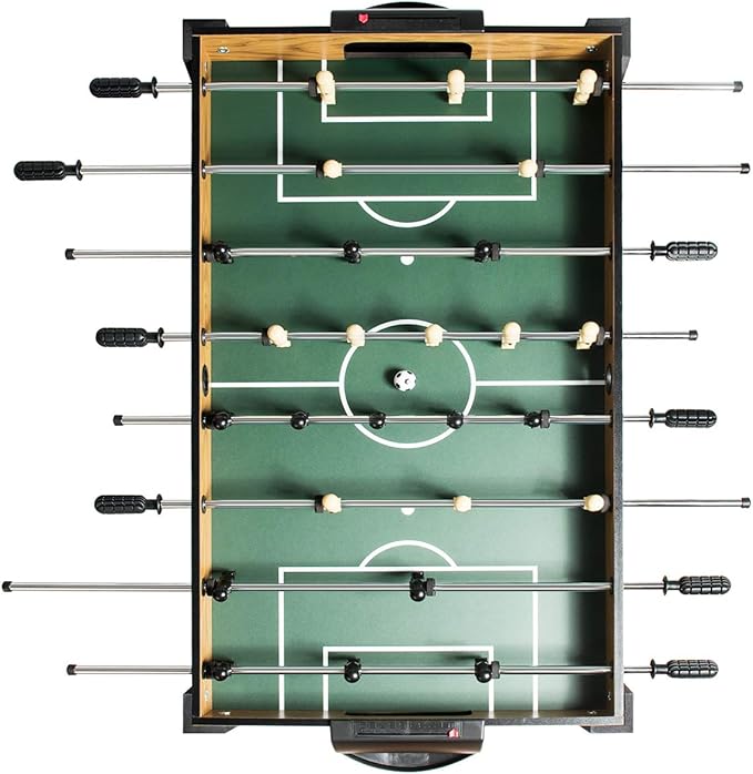 Giantex 48'' Foosball Table, Wooden Soccer Table Game w/Footballs, Suit for 4 Players, Competition Size Table Football for Kids, Adults, Football Table for Game Room, Arcades