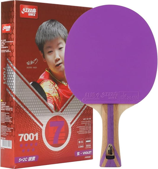 DHS Ping Pong Paddle Professional Racket - Table Tennis Racket with Carrying Case - ITTF Approved Rubber for Tournament Play - Best Table Tennis Paddle