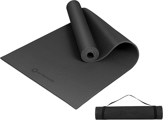 Yoga Mat with Carry Strap for Yoga Pilates Fitness and Floor Workout at Home and Gym Non-slip 9 colors