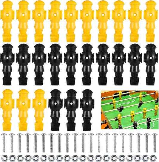 26 Pcs Foosball Men, Resin Foosball Replacement Parts, Table Soccer Player Set for Tournament Foosball