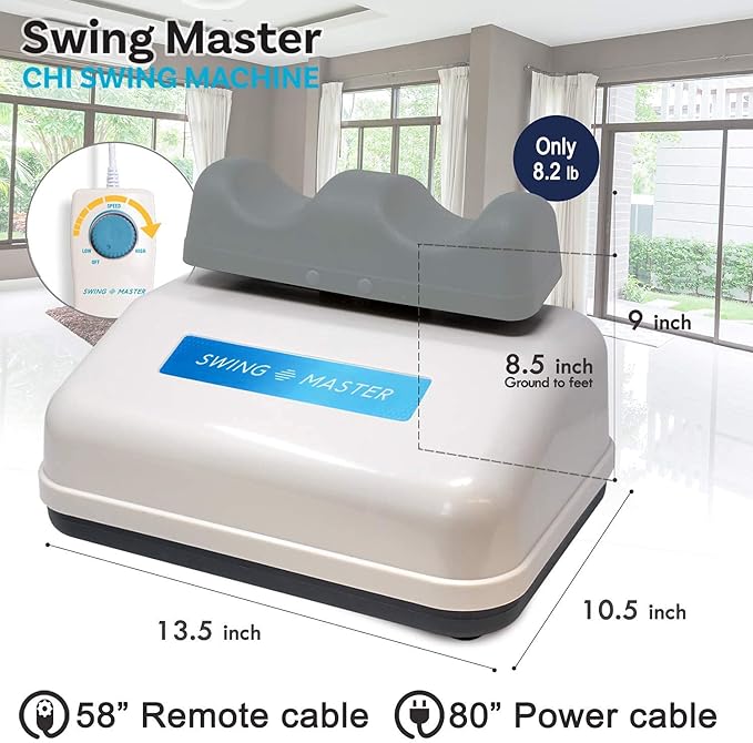 Daiwa Felicity Swing Master - Chi Swing Machine - Passive Aerobic Exerciser, Swing Master with Figure Trimmer - Lymphatic Massager, Body Shaker, Leg Exercise, FSA/HSA Eligible