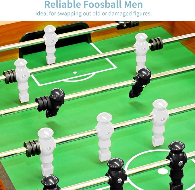 26 Pcs Foosball Men, Resin Foosball Replacement Parts, Table Soccer Player Set for Tournament Foosball