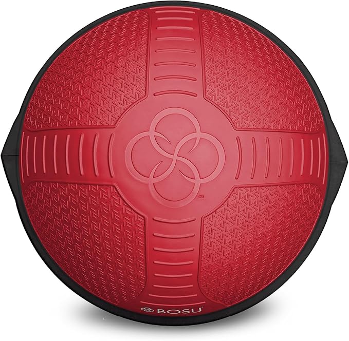 Bosu Half Ball Home Balance Exercise Trainer for Strength and Flexibility Workouts with Built to Last Burst Resistant Material and Hand Pump