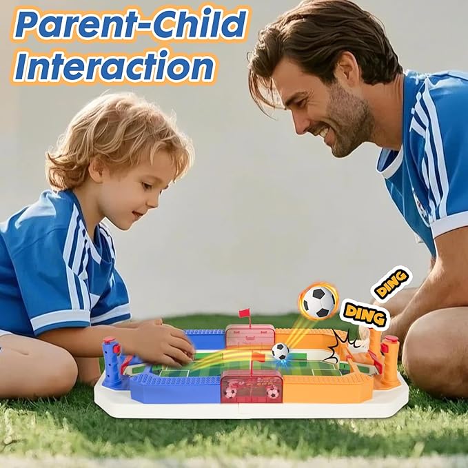 Football Table Interactive Game Soccer Games Table Foosball Table for Boys Kids Family Game Night Fun Mini Foosball Indoor Outdoor Party Games Toys Gifts