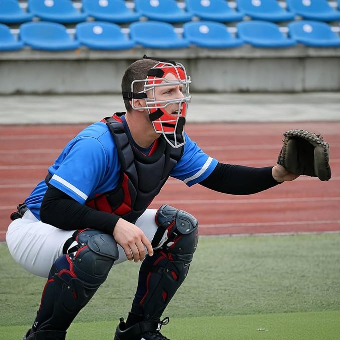 Baseball Catcher Mask Umpire Mask,Full-Face Protection Mask for Baseball,Lightweight Secure Fit Provides Maximum Protection and Comfort – Does Not Obstruct View