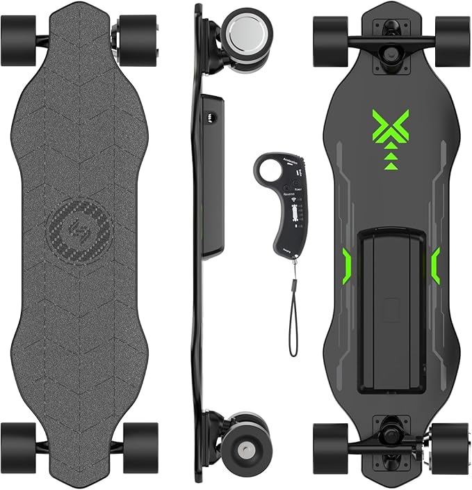 isinwheel V4/V6/V6pro/V8/V10 Electric Skateboard with Remote, 250W/450W/500W/1200W/3000W Brushless Motor, 9Mph/12Mph/30 Mph /32Mph Top Speed, Electric Longboard for Adults &Teens