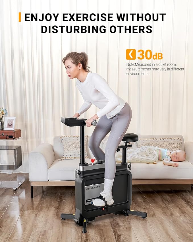 Foldable Under Desk Bike, All-in-one Exercise Bike for Home, Indoor Bike Stationary Bike with Desk, Adjustable Resistance, 264LBS Capacity, Portable Office Bike, Compact Cycling