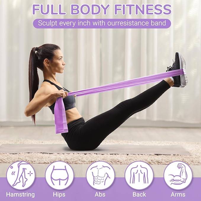 TOPZGLEEY Pilates Ring Set โ 14" Anti-Deformation Magic Circle with Padded Handles, Mini Ball, 5 Resistance Bands, Guide, Pilates Equipment for Home Workout