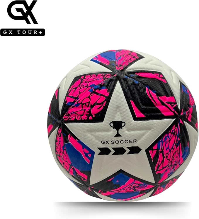 Soccer Ball Size 4. GX Soccer Champions Soccer Ball. Professional Grade PU Durable Material.