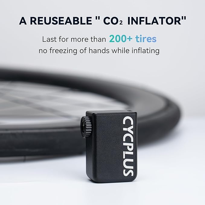 CYCPLUS AS2 Tiny Pump Bike Pump Portable Ultra-Mini 100PSI Electric Bicycle Pump Type-C Rechargeable Battery, No Pressure Display(Winner of The EUROBIKE Award 2023)