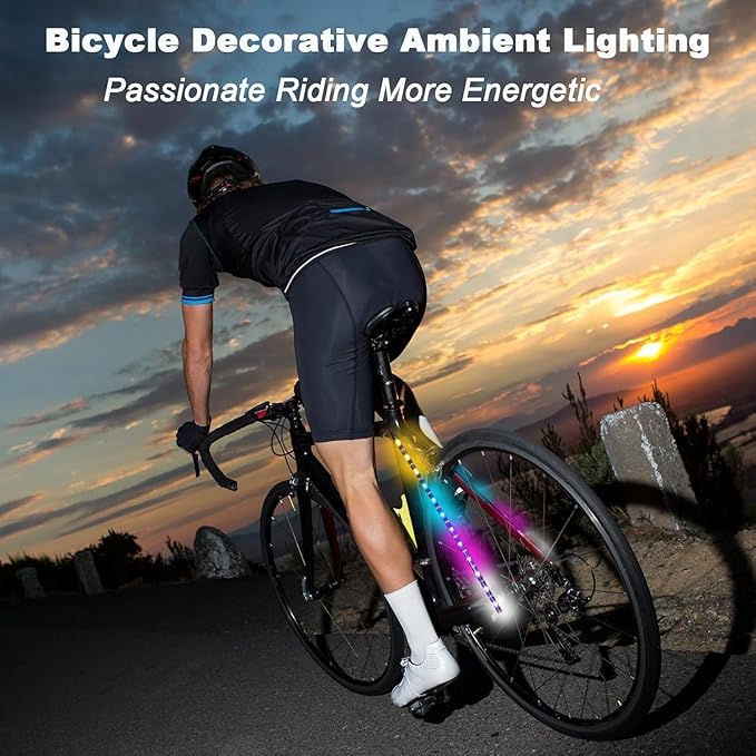 LED Bike Lights for Night Riding,Can Be Cropped,Waterproof,for Kids, Adults, Boys and Girls