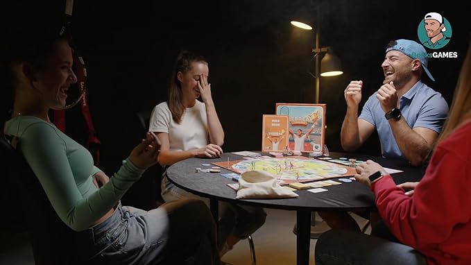Tennis Board Game for Kids & Adults | 2 to 6 Players Family Fun | Indoor Tennis Themed Strategy Game