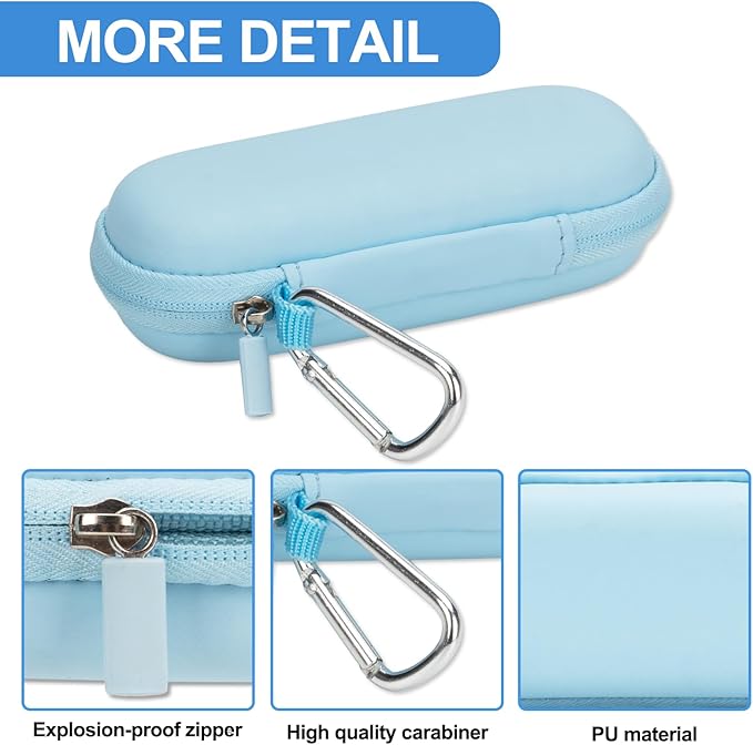 Case for Kardiamobile EKG Monitor, Compatible with Kardiamobile EKG Heart Monitor, Hard Travel Box for Alivecor Kardia Mobile 6L, Pill Box and Carabiner Clip Included