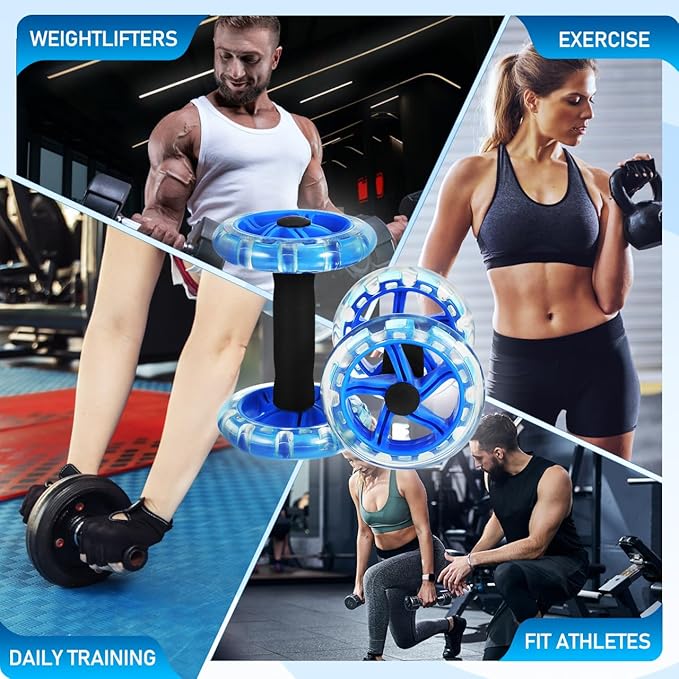 Household Appliances Exercise Abdominal Roller Workout Roller Abs Ab Fitness Roller Yellow Equipment Fitness Device Fitness Wheel Ab Wheel Dumbbel Ab