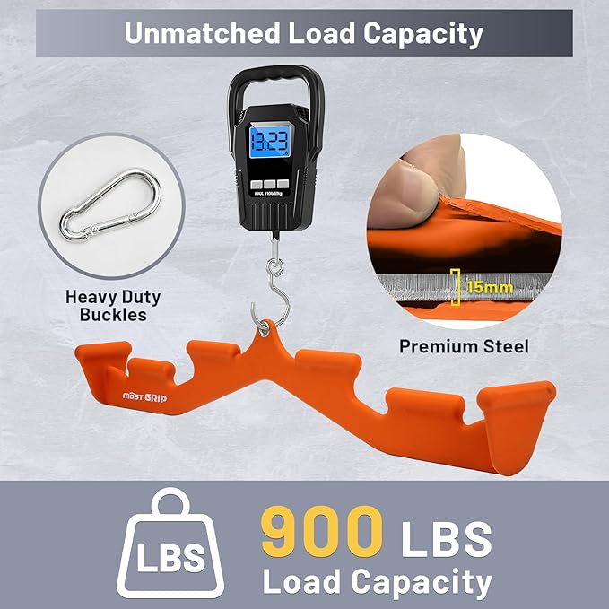 LAT Pull Down Bar with 6 Ergonomic Handles, Neutral Grip LAT Pulldown Attachments for Whole Back Training, Wide Grip LAT Pulldown Bars for Home Gym Cable