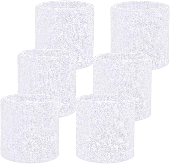 Wristbands Sweatbands for Men & Women, Breathable Tennis Wrist Bands Absorbent Sweat Band Multiuse Wristband for Basketball, Running, Gym, Working Out