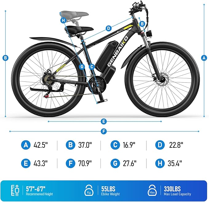 Electric Bike for Adults, 29" 1500W Peak Max 37MPH 921.6WH Electric Mountain Bike, 80 Miles Ebike 21-Speed Gears, IP7 Waterproof E Bicycle E Bike for Commuter
