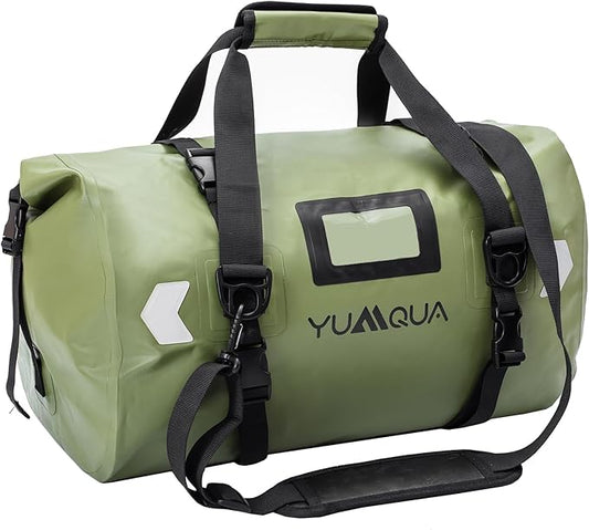 Waterproof Duffel Bag, Large Duffle Bag for Travel Heavy Duty Dry Bag with Durable Strap & Handle for Outdoor Motorcycle Boating Rafting Kayaking Paddleboarding