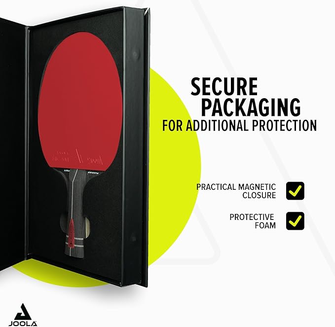 JOOLA Table Tennis Bat Infinity ITTF Approved Professional Carbon Table Tennis Bat for Advanced Players - with High-Tech Fibre, 7-Layer Bat Blade